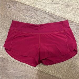 Lululemon Athletica Red Athletic Shorts